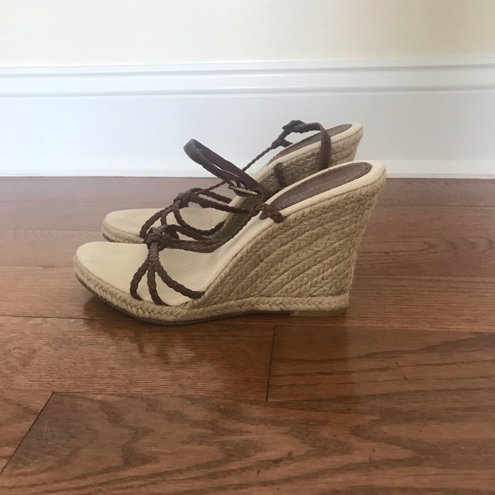 Strappy wedge sandals